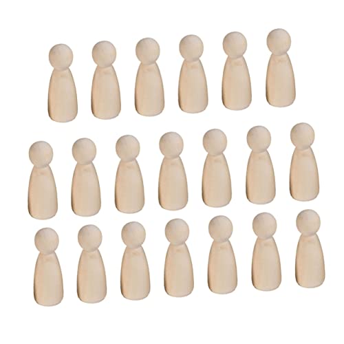 CIMAXIC 20 Stück Puppenkörper aus Holz Kleinkindspielzeug Steckpuppen unvollendet Dolly Mini bastelset basteln für kid toys Puppenspielzeug aus Holz Holzpuppen Bambus Yellow CIMAXIC 20 Stück Puppenkörper aus Holz Kleinkindspielzeug Steckpuppen unvollendet Dolly Mini bastelset basteln für kid toys Puppenspielzeug aus Holz Holzpuppen Bambus Yellow von CIMAXIC