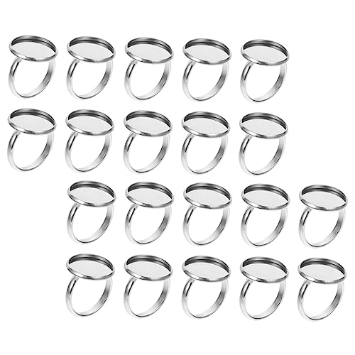 CIMAXIC 20 Stück Ringhalter Schmuck Machen Ringe Silber Herstellung Schlüssel Ringfuß Aus Edelstahl Nützliche Ringbasis Verstellbare Ringablage Diy-ring-ergebnisse Rostfreier Stahl Silver CIMAXIC 20 Stück Ringhalter Schmuck Machen Ringe Silber Herstellung Schlüssel Ringfuß Aus Edelstahl Nützliche Ringbasis Verstellbare Ringablage Diy-ring-ergebnisse Rostfreier Stahl Silver von CIMAXIC