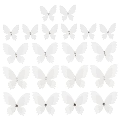 20 Stück Organza Schmetterlinge Applikation Doppel Stereogarn Patch Kleidungszubehör Für Hochzeit Kleid Taschen Diy Nähen 20 Stück Organza Schmetterlinge Applikation Doppel Stereogarn Patch Kleidungszubehör Für Hochzeit Kleid Taschen Diy Nähen von CIMAXIC