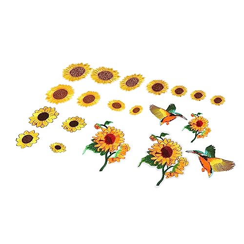 CIMAXIC 20 Stück Sonnenblumen tuch aufkleber beemysafe trendy clothes Flicken nähen Sonnenblumenfeld bügeleisen Sonnenblumen-Flicken zum Aufbügeln Stickapplikationen aus Stoff Polyester CIMAXIC 20 Stück Sonnenblumen tuch aufkleber beemysafe trendy clothes Flicken nähen Sonnenblumenfeld bügeleisen Sonnenblumen-Flicken zum Aufbügeln Stickapplikationen aus Stoff Polyester von CIMAXIC