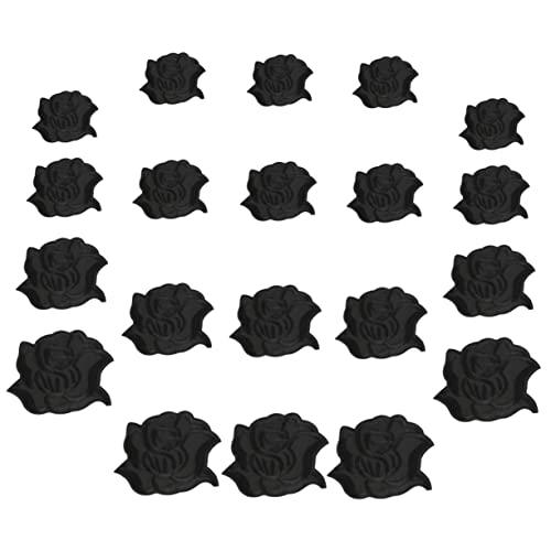 CIMAXIC 20 Stück Stickerei Bügelpatches für Kleidung Verschiedene Schwarzer zur Reparatur oder Dekoration von Jeans Jacken und Taschen CIMAXIC 20 Stück Stickerei Bügelpatches für Kleidung Verschiedene Schwarzer zur Reparatur oder Dekoration von Jeans Jacken und Taschen von CIMAXIC