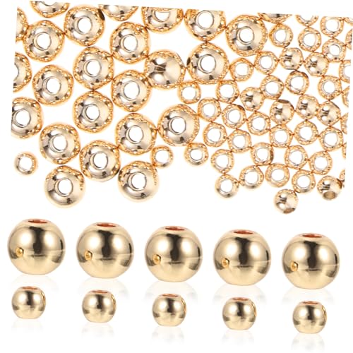 CIMAXIC 200 Stück Diy Metallperlen Kupfer Spacer Beads für Armbänder Langlebige Schmuckherstellung für Bastelprojekte von CIMAXIC