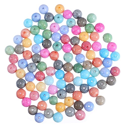 CIMAXIC 200 Stück Glaskristallperlen graceling wohnungseinrichtung glasperlen armbandage beads kügelchen Reize süße Perlen für die Schmuckherstellung Perlen zum Basteln Massenperlen von CIMAXIC