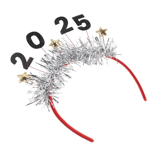 CIMAXIC Stirnband Für Silvesterparty Kopfbedeckung Aus Kunststoff Partyzubehör Für Jahr Stirnbänder Für Erwachsene Dekoration Für Jahreswechsel von CIMAXIC