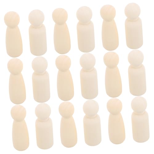 CIMAXIC 20Stücke Unbemalte Peg Puppen für DIY Bastelprojekte Handpuppen für Heimdekoration Jungen CIMAXIC 20Stücke Unbemalte Peg Puppen für DIY Bastelprojekte Handpuppen für Heimdekoration Jungen von CIMAXIC