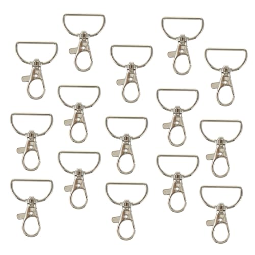 CIMAXIC 24 Stück Key Hakenschnalle Lanyards Karabinerverschluss Schlüssel schnappen schwenkbare Haken Klaue schlüsselanhänger Drehverschlüsse, Karabinerhaken Hummerschnalle Metall Silber CIMAXIC 24 Stück Key Hakenschnalle Lanyards Karabinerverschluss Schlüssel schnappen schwenkbare Haken Klaue schlüsselanhänger Drehverschlüsse, Karabinerhaken Hummerschnalle Metall Silber von CIMAXIC
