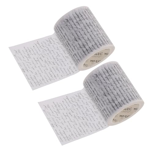 CIMAXIC 2Rollen Washi Tape Retro DIY Klebeband für Scrapbooking Farbiges Dekoratives Washi Tape Vielseitig Einsetzbar für Bastelprojekte Geschenkverpackungen und Kreative von CIMAXIC