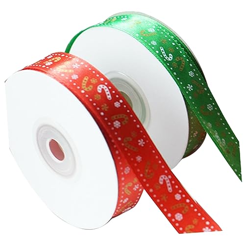 CIMAXIC 2Rollen Weihnachtsbänder Mit Cartoon Muster Geschenkband Für DIY Geschenkverpackungen Für Weihnachten Und Feste CIMAXIC 2Rollen Weihnachtsbänder Mit Cartoon Muster Geschenkband Für DIY Geschenkverpackungen Für Weihnachten Und Feste von CIMAXIC