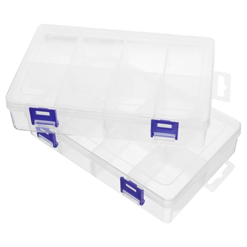 CIMAXIC 2Stücke Aufbewahrungskoffer für Fächern Transparente Kunststoff Organizerbox Multifunktionale Sortierbox für Haushaltsartikel Tragbar und Platzsparend CIMAXIC 2Stücke Aufbewahrungskoffer für Fächern Transparente Kunststoff Organizerbox Multifunktionale Sortierbox für Haushaltsartikel Tragbar und Platzsparend von CIMAXIC