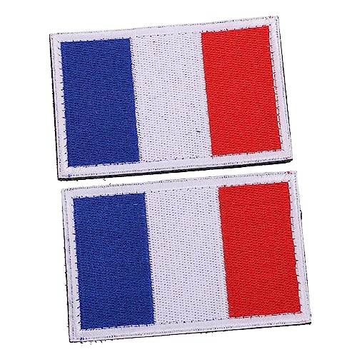 CIMAXIC 2Stücke DIY Nationalflaggen Patches Gestickte Applikationen für Kleidung Einfache Anwendung für Jeans Jacken Rucksäcke Charmante Designs für Fans und Handarbeiten von CIMAXIC