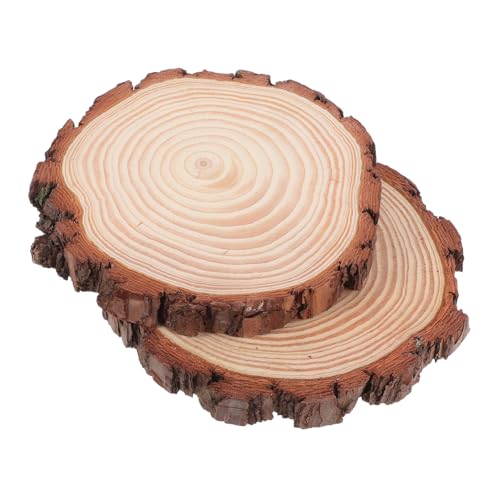 CIMAXIC 2Stücke Unbehandelte Naturholzscheiben mit Rinde für DIY Projekte Tischdekoration Hochzeits und Weihnachtsdeko Rustikale Holzscheiben für Handwerk und Bastelarbeiten CIMAXIC 2Stücke Unbehandelte Naturholzscheiben mit Rinde für DIY Projekte Tischdekoration Hochzeits und Weihnachtsdeko Rustikale Holzscheiben für Handwerk und Bastelarbeiten von CIMAXIC