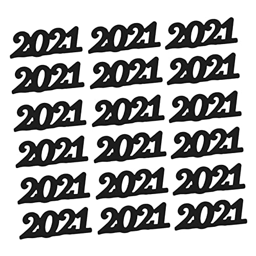 3 2021 Konfetti weihnachtsdeko Tischdekoration Desktop-Dekor Tischparty des neuen Jahres 2021 Partykonfetti Konfetti des neuen Jahres 2021 Blitz schmücken Baby von CIMAXIC