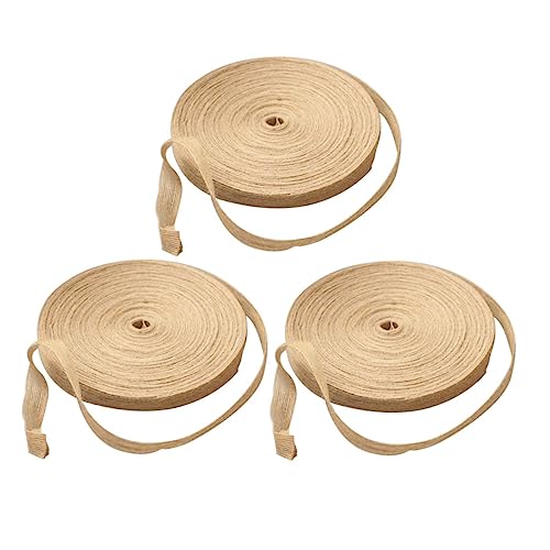 CIMAXIC 3 Rollen 10 Verpackungsband Schwarzes Band Bänder Zum Verpacken Pastellband Blumenband Flechten Tischläufer Aus Sackleinen Bänder Für Handwerk Jute Rosa Basteln Schleife Yellow CIMAXIC 3 Rollen 10 Verpackungsband Schwarzes Band Bänder Zum Verpacken Pastellband Blumenband Flechten Tischläufer Aus Sackleinen Bänder Für Handwerk Jute Rosa Basteln Schleife Yellow von CIMAXIC