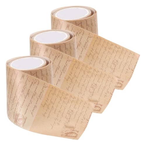 CIMAXIC 3 Rollen Vintage Washi Tape Dekorative Papierklebebänder mit Retro Motiven für Scrapbooking Journals und Diy Projekte Hochwertige Leicht Abreißbare Klebebänder für Gestaltung CIMAXIC 3 Rollen Vintage Washi Tape Dekorative Papierklebebänder mit Retro Motiven für Scrapbooking Journals und Diy Projekte Hochwertige Leicht Abreißbare Klebebänder für Gestaltung von CIMAXIC