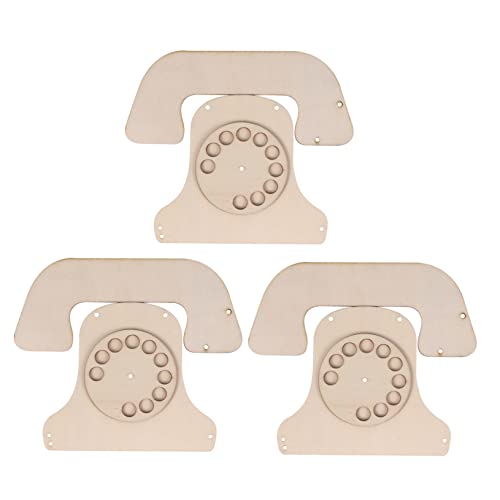 CIMAXIC 3 Sätze Holzchip -Graffiti -Zubehör holzpuzzle holzsteckpuzzel DIY Holzdekoration holzrätsel holzspielsachen für leeres Holzhandwerk unvollendeter Holzanhänger anhänger aus holz von CIMAXIC