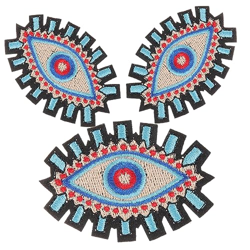 CIMAXIC 3 Stück Alien Eye Patch Farbig Augen Halloween-kleidungsflecken Gestickte Anwendung Mit Pailletten Bestickter Aufnäher Mit Bösem Blick Applikationen Stickereiflecken Für Polyester CIMAXIC 3 Stück Alien Eye Patch Farbig Augen Halloween-kleidungsflecken Gestickte Anwendung Mit Pailletten Bestickter Aufnäher Mit Bösem Blick Applikationen Stickereiflecken Für Polyester von CIMAXIC