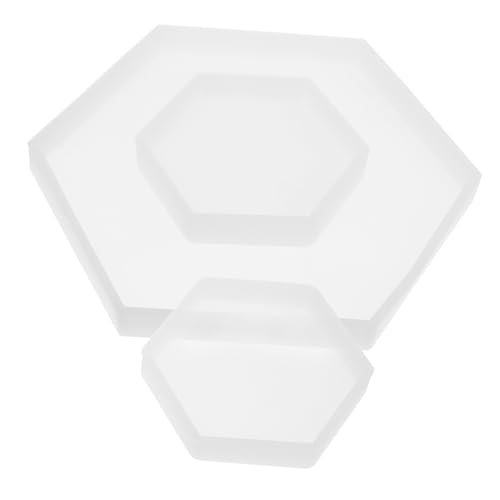 CIMAXIC 3 Stück Teiliges Silikon Epoxidharz Sechseck Gießform Großes und Kleine Formen für Diy Schmuckherstellung und Bastelarbeiten Transparent Langlebig Flexibles Material CIMAXIC 3 Stück Teiliges Silikon Epoxidharz Sechseck Gießform Großes und Kleine Formen für Diy Schmuckherstellung und Bastelarbeiten Transparent Langlebig Flexibles Material von CIMAXIC