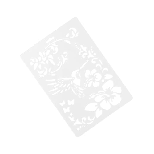CIMAXIC 3 Stück hohle Malschablonen wandverkleidung wand polsterung wanddeckoration ausmalbilder prickelvorlagen Zeichenschablonen für Blumen- Malerei Zeichnungsvorlagen Weiß von CIMAXIC