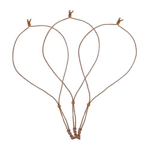 CIMAXIC 3-teilige Edelsteinhalter-halskette: Verstellbares Leeres Steinhalterseil, Handgewebter Kristallkäfig-anhänger, Halskette, Schmuckherstellungsschnur Zum Selbermachen CIMAXIC 3-teilige Edelsteinhalter-halskette: Verstellbares Leeres Steinhalterseil, Handgewebter Kristallkäfig-anhänger, Halskette, Schmuckherstellungsschnur Zum Selbermachen von CIMAXIC