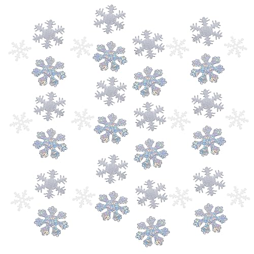 CIMAXIC 300 Stück Weihnachtsschneeflockenkonfetti Dekoration Glitzernder Schnee Weihnachten Tisch Schneeflocken Konfetti Schneeflocken-scatter-layout Saisonal Party Vlies Silver CIMAXIC 300 Stück Weihnachtsschneeflockenkonfetti Dekoration Glitzernder Schnee Weihnachten Tisch Schneeflocken Konfetti Schneeflocken-scatter-layout Saisonal Party Vlies Silver von CIMAXIC