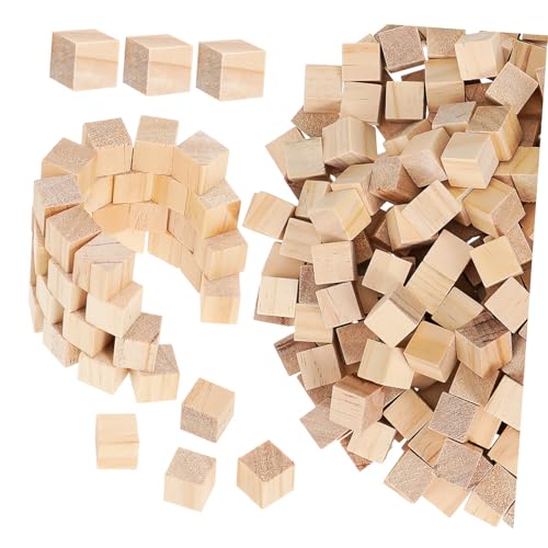 CIMAXIC 300Stücke Holzklötze zum Basteln Unvollendete Holzwürfel Kiefernholz Blanko Holzbausteine für DIY Puzzle und Projekte Natürliche und Sichere Materialien CIMAXIC 300Stücke Holzklötze zum Basteln Unvollendete Holzwürfel Kiefernholz Blanko Holzbausteine für DIY Puzzle und Projekte Natürliche und Sichere Materialien von CIMAXIC