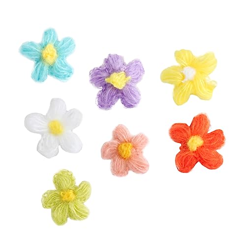 CIMAXIC 35 Stück kleine Blumenaccessoires Kleidung retro zarte Kleiderflicken packetbandrollen decals einschulungskleid Nähapplikation mit Blumenmuster Blumenbeete selber machen Garn von CIMAXIC