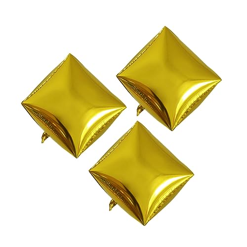 -folienballons Aluminiumfolienballons 3er-pack 4d-quadratform Für Partydekorationen Gold -folienballons Aluminiumfolienballons 3er-pack 4d-quadratform Für Partydekorationen Gold von CIMAXIC