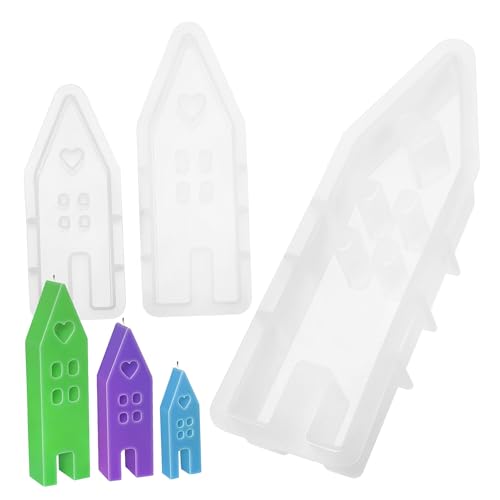 CIMAXIC 3Stücke Silicone Kerzenformen mit Design Teilig Vielseitig Einsetzbar für Kerzen Seifen und Pralinen Einfache Handhabung Hitzebeständig und Wiederverwendbar von CIMAXIC