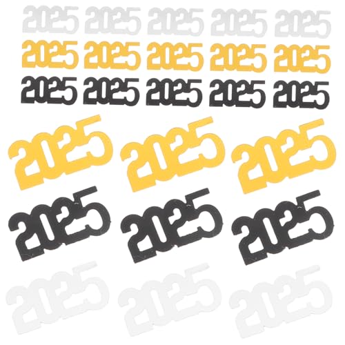 CIMAXIC 3er Pack Pack Neujahr Konfetti Schwarz Gold Silber Glitzernde Tischdeko für Abschlussfeiern und Neujahrspartys Einfache Auffällige Deko CIMAXIC 3er Pack Pack Neujahr Konfetti Schwarz Gold Silber Glitzernde Tischdeko für Abschlussfeiern und Neujahrspartys Einfache Auffällige Deko von CIMAXIC