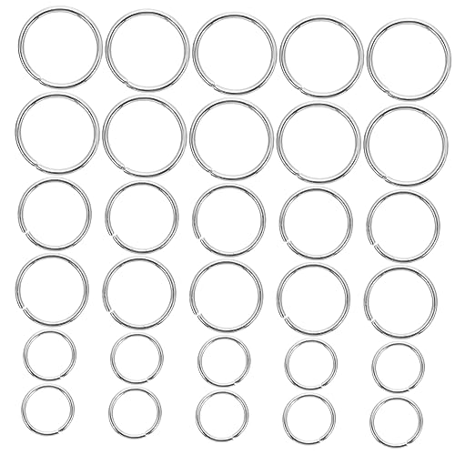 CIMAXIC 3er-packungen Sprungringe Für Schmuckherstellung Schließungen Biegeringe Für Schmuck Silberne Biegeringe Mehrzweck-biegeringe Große Biegeringe Diy Armband Gespalten Zinklegierung von CIMAXIC