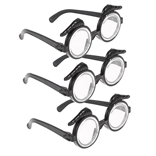 CIMAXIC 3St schwarzes Brillengestell Kinderparty-Brille Augenbrauen Brille Kinderspielzeug Geschenke Gläser lustige Brille Geburtstagsparty-Brille Sommer Requisiten Kleidung von CIMAXIC