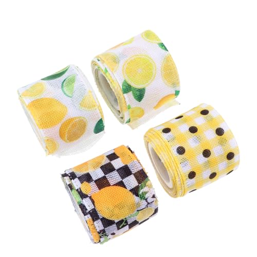CIMAXIC 4 Rollen Bandzubehör Satinband Weinband Wickelband Party Zierbänder für Bastelarbeiten geschenkband Bastelband machen DIY Verpackungshandwerk DIY-Bänder Polyester CIMAXIC 4 Rollen Bandzubehör Satinband Weinband Wickelband Party Zierbänder für Bastelarbeiten geschenkband Bastelband machen DIY Verpackungshandwerk DIY-Bänder Polyester von CIMAXIC