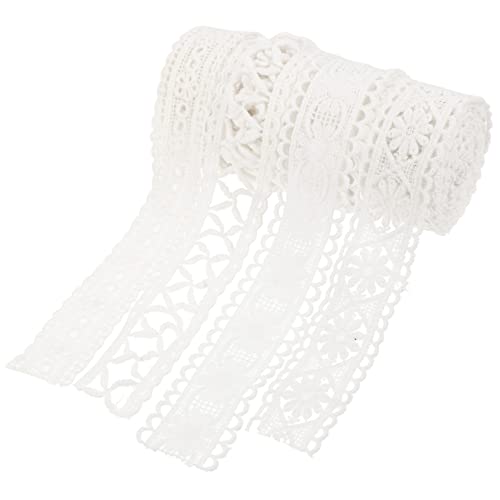CIMAXIC 4 Rollen Diy Spitzenborte Vintage Weißes Spitzenband für Tischdecken Vorhänge Bekleidungsaccessoires und Handwerksprojekte CIMAXIC 4 Rollen Diy Spitzenborte Vintage Weißes Spitzenband für Tischdecken Vorhänge Bekleidungsaccessoires und Handwerksprojekte von CIMAXIC