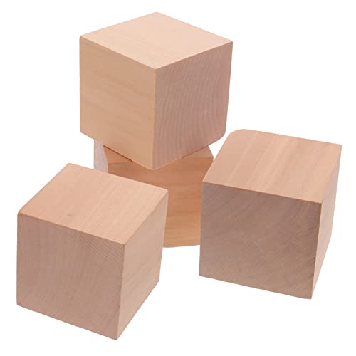 CIMAXIC 4 Stck. Blockblöcke unvollendet Bausteine leer Konstruktionsspielzeug Rohlinge für Projekte Blockiert Holz quadratische Holzwürfel kreatives unfertige Holzblöcke CIMAXIC 4 Stck. Blockblöcke unvollendet Bausteine leer Konstruktionsspielzeug Rohlinge für Projekte Blockiert Holz quadratische Holzwürfel kreatives unfertige Holzblöcke von CIMAXIC