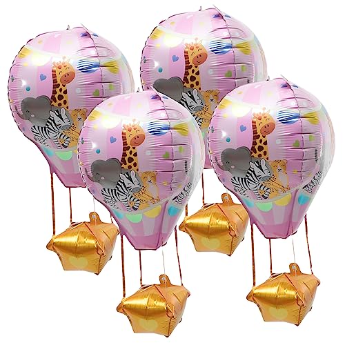 CIMAXIC 4 Stück Heißluftballon Ballongrößenwürfel Geburtstagsballon Aufblasgerät Ballonpumpe Ballongirlande Hochzeitsballons Dekorative Luftballons Helium Aluminiumfolie Rosa CIMAXIC 4 Stück Heißluftballon Ballongrößenwürfel Geburtstagsballon Aufblasgerät Ballonpumpe Ballongirlande Hochzeitsballons Dekorative Luftballons Helium Aluminiumfolie Rosa von CIMAXIC
