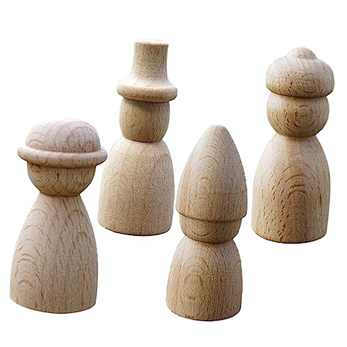 CIMAXIC 4 Stück Miniatur Unvollendete Menschenpuppe Diy-graffiti-stöpselpuppen Dolly Peg-puppen Kinderspielzeug Familienfiguren Selber Malen Menschen Aus Holz Puppenmodell Aus Holz Hölzern CIMAXIC 4 Stück Miniatur Unvollendete Menschenpuppe Diy-graffiti-stöpselpuppen Dolly Peg-puppen Kinderspielzeug Familienfiguren Selber Malen Menschen Aus Holz Puppenmodell Aus Holz Hölzern von CIMAXIC