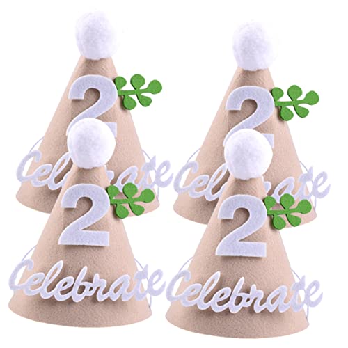 CIMAXIC Partyhüte Für Babygeburtstage 4-teiliges Set Vliesstoff Lustig Und Bequem Für Feiern CIMAXIC Partyhüte Für Babygeburtstage 4-teiliges Set Vliesstoff Lustig Und Bequem Für Feiern von CIMAXIC