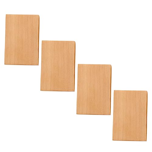 CIMAXIC 4 Stück Spielzeuge aus Holzklötzen Basteln klein Herstellung UPS jr building blocks for naturholz bastel material unfertige Holzblöcke Schmuckzubehör Chinesische Tanne von CIMAXIC