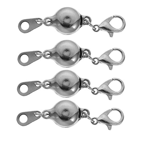 CIMAXIC 4 Stück Verschließbare Magnetische Schmuckverschlüsse Schließe Freundschaftsarmbänder Verschlüsse Für Halskette Halskettenverschlüsse Selber Machen Schmuckzubehör Legierung Silver CIMAXIC 4 Stück Verschließbare Magnetische Schmuckverschlüsse Schließe Freundschaftsarmbänder Verschlüsse Für Halskette Halskettenverschlüsse Selber Machen Schmuckzubehör Legierung Silver von CIMAXIC