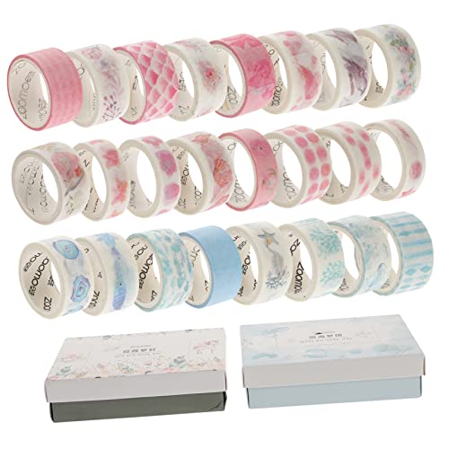 CIMAXIC 40 Rollen Washi Tape Set Dekoratives Klebeband für DIY Scrapbooking und Kreative Projekte mit Frischen Mustern für und Planer Stil Zufällig von CIMAXIC