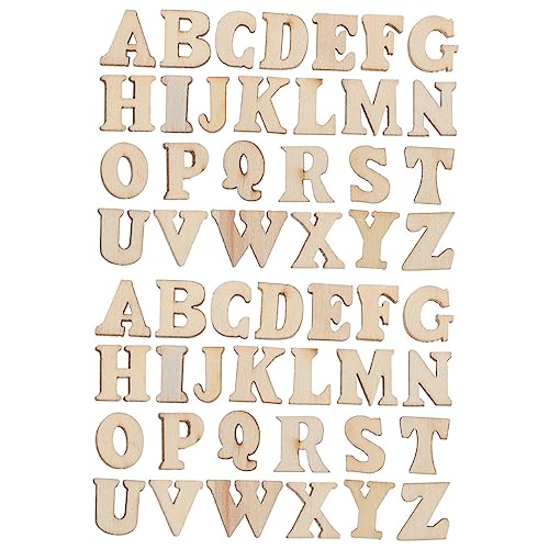 CIMAXIC 400 Stück Protokollbuchstaben Ornament Weiß Wort für Sammelalbum klein Holzschilder zum Basteln Dekorative Buchstaben Alphabet-Dekoration Buchstaben tür buchstaben hölzern von CIMAXIC