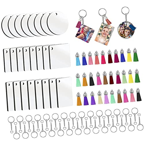 CIMAXIC 40Sätze Sublimation Schlüsselanhänger mit Quasten Blank Keychain DIY Rohlinge für Bastelprojekte Personalisierbare Schlüsselringe für und Handwerkskunst CIMAXIC 40Sätze Sublimation Schlüsselanhänger mit Quasten Blank Keychain DIY Rohlinge für Bastelprojekte Personalisierbare Schlüsselringe für und Handwerkskunst von CIMAXIC