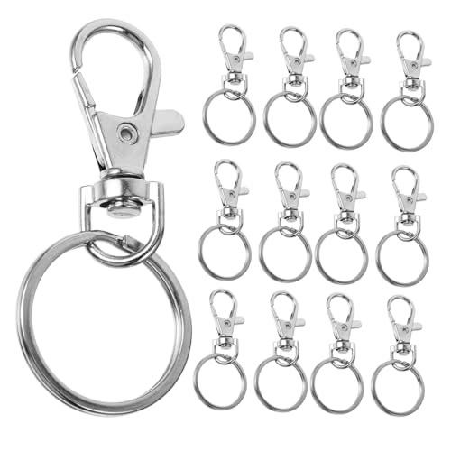 CIMAXIC 40Stücke Drehbare Schlüsselanhängerhaken Zinklegierung Praktische Schlüsselbundclips für DIY Projekte für Handtaschen und Gürtelschlaufen Glänzend und Elegant CIMAXIC 40Stücke Drehbare Schlüsselanhängerhaken Zinklegierung Praktische Schlüsselbundclips für DIY Projekte für Handtaschen und Gürtelschlaufen Glänzend und Elegant von CIMAXIC