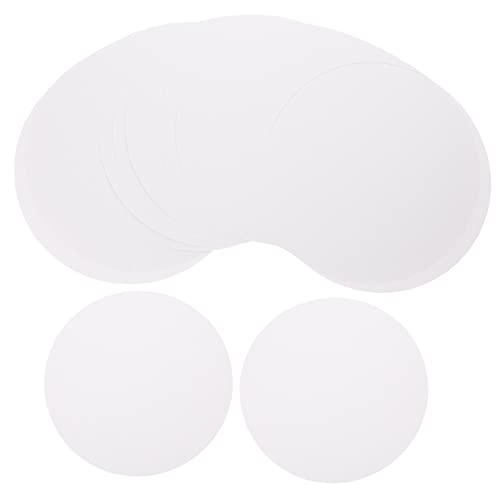 CIMAXIC 40st Rundes Zeichenpapier Kreis Malkarton Mandala-karton Runde Malplatte Kraftpapier Malpapier Kraftkarton Kartonpapier Künstlerkarton Weiß Selbstgemacht Kind Zellstoff Untersetzer von CIMAXIC