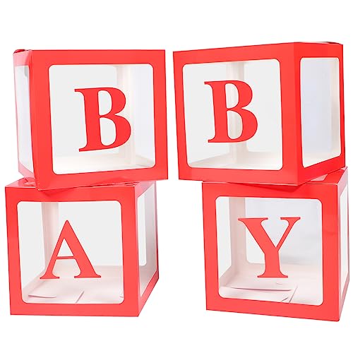 Baby-dekorationen 4 Stück Briefkästen Für Babyparty Luftballons Blöcke Party-dekorationen Boxen Baby-dekorationen 4 Stück Briefkästen Für Babyparty Luftballons Blöcke Party-dekorationen Boxen von CIMAXIC