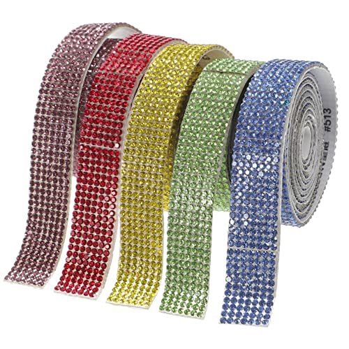 CIMAXIC 5 Rollen Crystal Hot Diamond Diamantgürtel Klebende Strasssteine für Kleidung Strasssteine für Heimdekoration Strass-Klebeband funkeln Rollen für Strasssteine DIY handwerk trimmen CIMAXIC 5 Rollen Crystal Hot Diamond Diamantgürtel Klebende Strasssteine für Kleidung Strasssteine für Heimdekoration Strass-Klebeband funkeln Rollen für Strasssteine DIY handwerk trimmen von CIMAXIC
