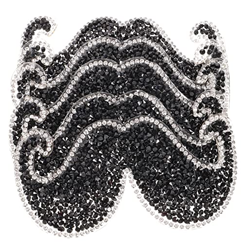 CIMAXIC 5 Stück Bart Hot Diamond Patch Aufnäher für Jeans Applikationen nähen Flicken für Bekleidung Reparaturflicken für Kleidung reparaturmaterial für kleidung Heißschmelzkleber Schwarz CIMAXIC 5 Stück Bart Hot Diamond Patch Aufnäher für Jeans Applikationen nähen Flicken für Bekleidung Reparaturflicken für Kleidung reparaturmaterial für kleidung Heißschmelzkleber Schwarz von CIMAXIC