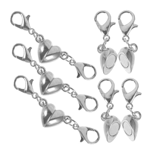 CIMAXIC 5 Stück Magnetschnallenschmuck magnetverschlüsse für armbänder Armband Magnetverschlüsse Verschluss für Halsketten Verschlüsse und Verschlüsse armband magnetische schnallen Silver von CIMAXIC