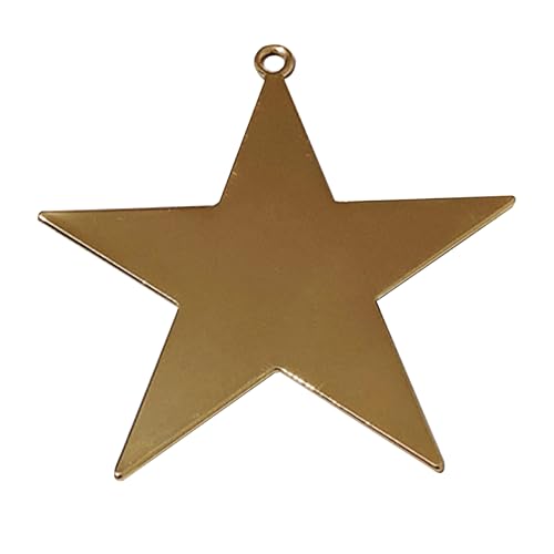 CIMAXIC 5 Stück Pentagramm-Ohrring-Anhänger Zubehör für Pentagrammohrringe Ohrringzubehör mit fünfzackigen Sternen Anhänger zur Schmuckherstellung Golden von CIMAXIC