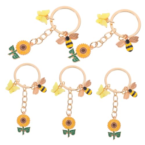 CIMAXIC 5 Stück Sonnenblumen Schlüsselring Emaillierter Bienenanhänger Bienen Inspirierter Schlüsselanhänger Bienenliebhaber Schlüsselanhänger Sonnenblumen Schlüsselanhänger CIMAXIC 5 Stück Sonnenblumen Schlüsselring Emaillierter Bienenanhänger Bienen Inspirierter Schlüsselanhänger Bienenliebhaber Schlüsselanhänger Sonnenblumen Schlüsselanhänger von CIMAXIC
